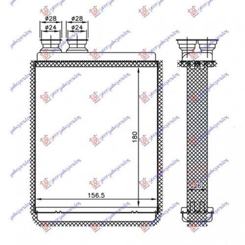 Calorifer Caldura - Peugeot 2008 , 1608182480