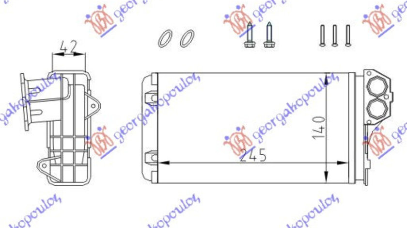 Calorifer Caldura - Peugeot 206 98 1999 , 6448g3