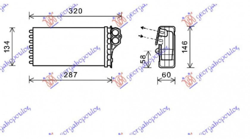 Calorifer Caldura - Peugeot 206 98 1999 , 6448n3