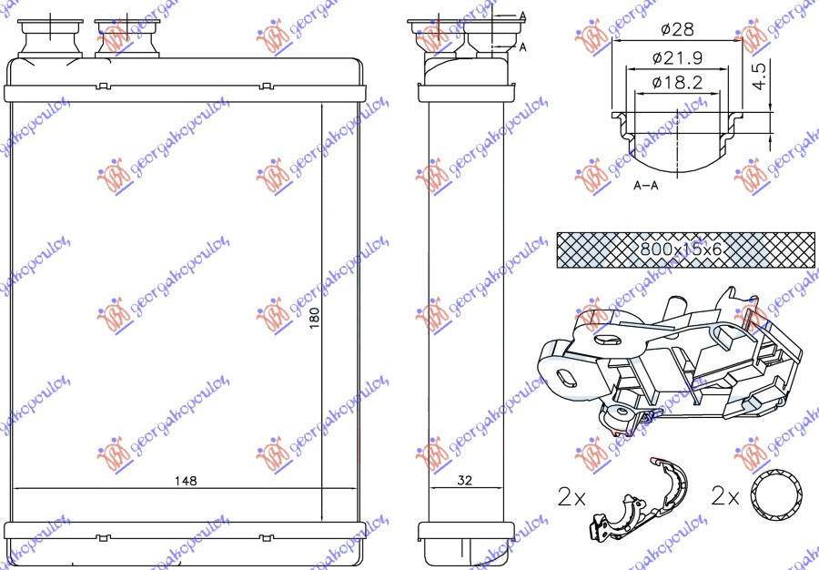 Calorifer Caldura - Peugeot 308 2013 , 1610530280
