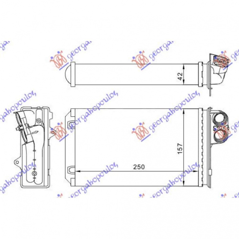 Calorifer Caldura - Peugeot 406 Coupe 1996 , 6448g9