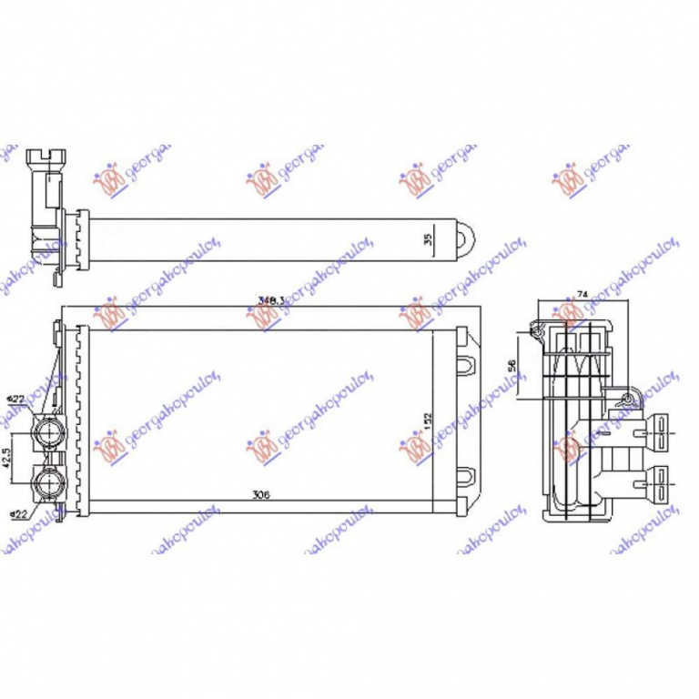 Calorifer Caldura - Peugeot 508 2008 , 6448t9