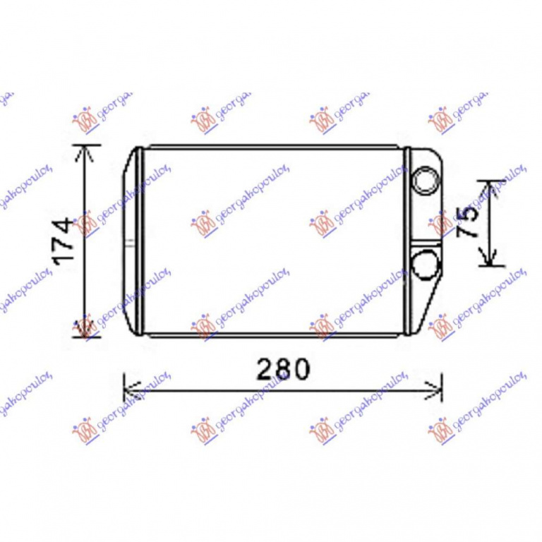 Calorifer Caldura - Peugeot Boxer 2006 , 6448r0