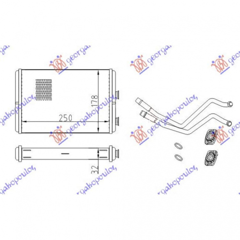Calorifer Caldura - Peugeot Expert 2007 , 6448.K8