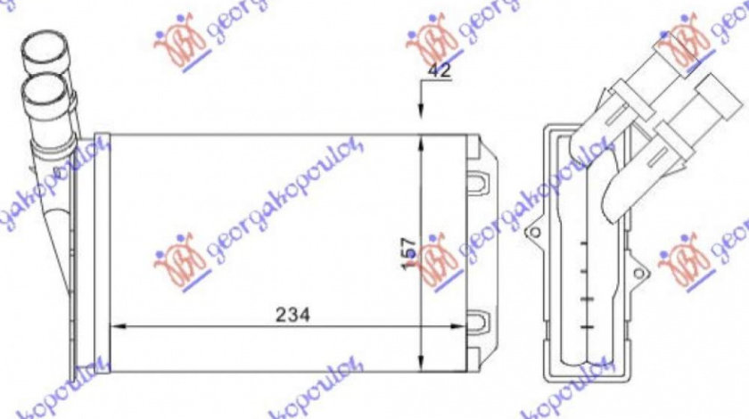 Calorifer Caldura - Peugeot Partner 2002 , 644878