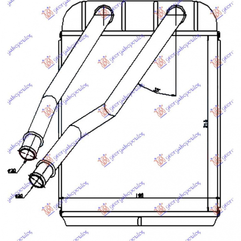 Calorifer Caldura - Porsche Cayenne 2003 , 7l0819031