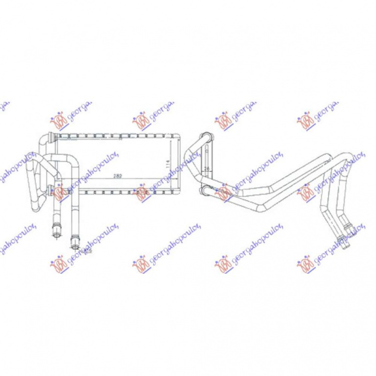 Calorifer Caldura - Range Rover 1999 , Lr035640