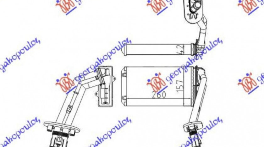 Calorifer Caldura - Renault Laguna 1998 , 7701039481