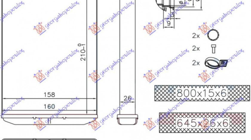 Calorifer Caldura - Renault Master/Mascott 1999 , 4419679