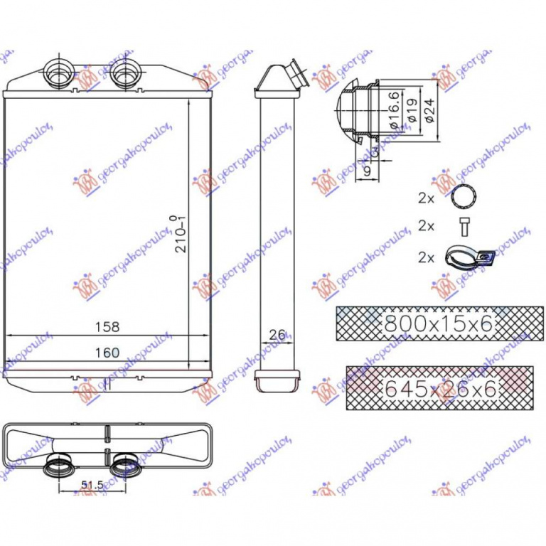 Calorifer Caldura - Renault Master/Mascott 2015 , 4419679