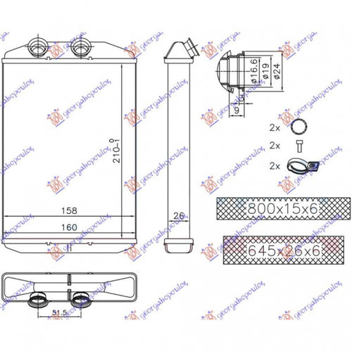 Calorifer Caldura - Renault Master/Mascott 2015 , 4419679