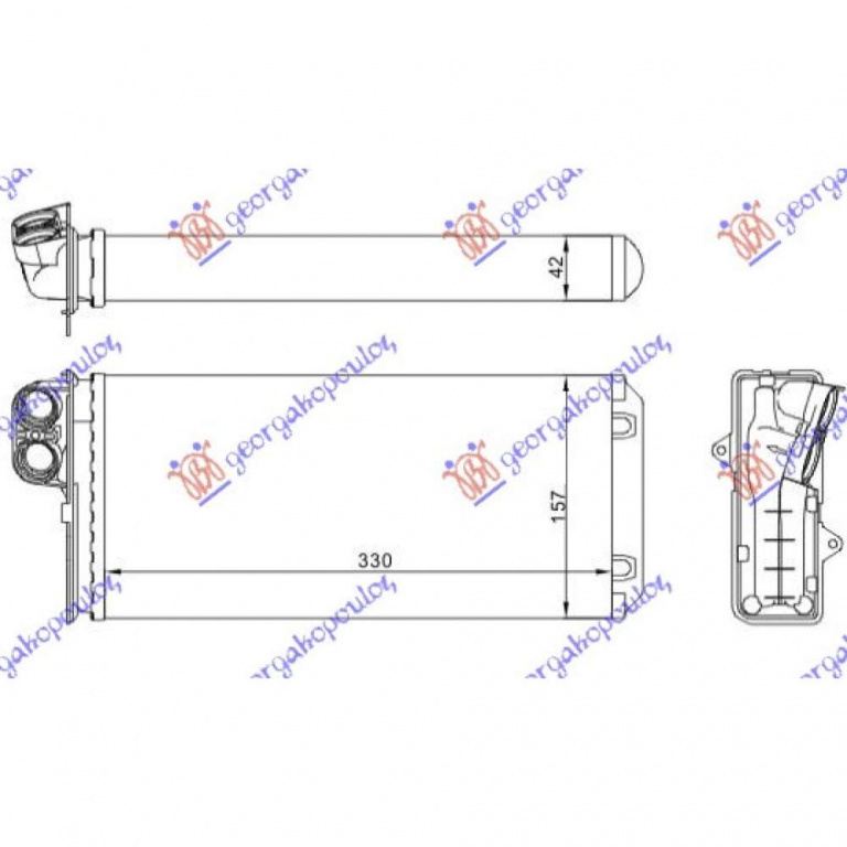 Calorifer Caldura - Renault Master/Mascott1998 1999 , 7701205584