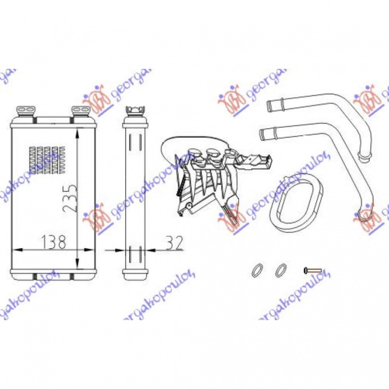 Calorifer Caldura - Renault Master/Mascott1998 1999 , 7701207992