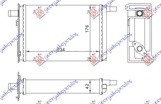 Calorifer Caldura - Renault Trafic 1980 , 7704000112