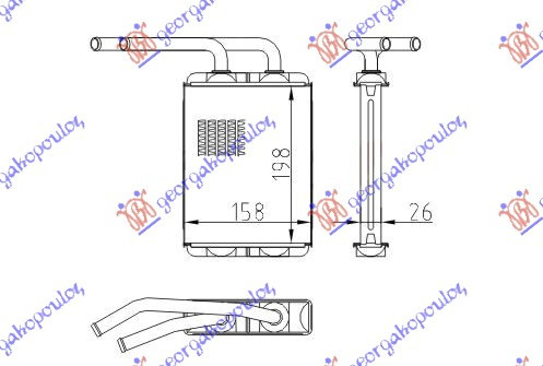 Calorifer Caldura - Renault Twingo 1992 , 7701208110