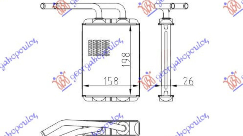 Calorifer Caldura - Renault Twingo 1992 , 7701208110