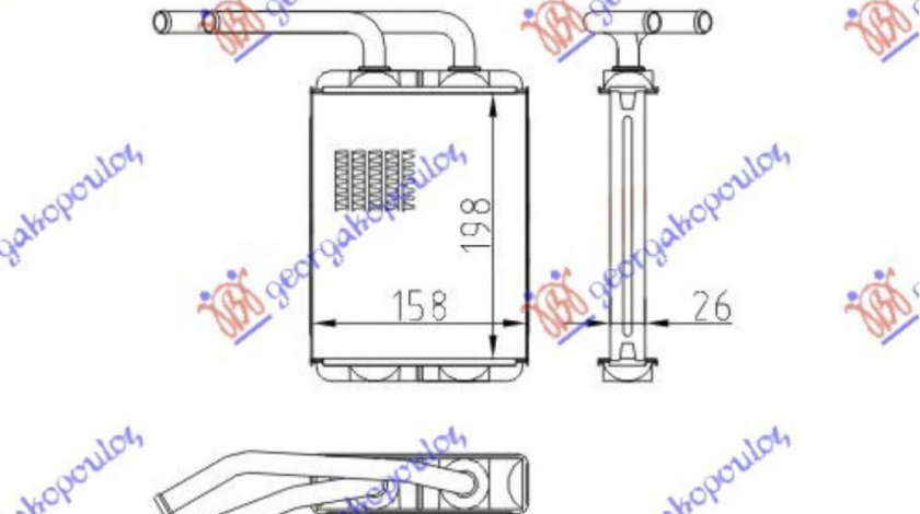 Calorifer Caldura - Renault Twingo 1998 , 7701208110