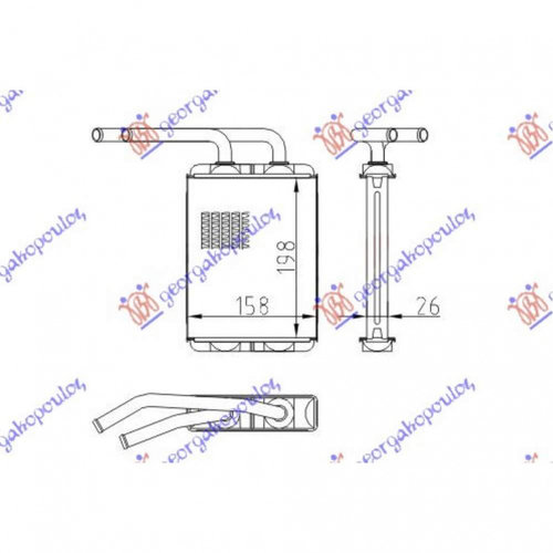 Calorifer Caldura - Renault Twingo 2000 , 7701208110