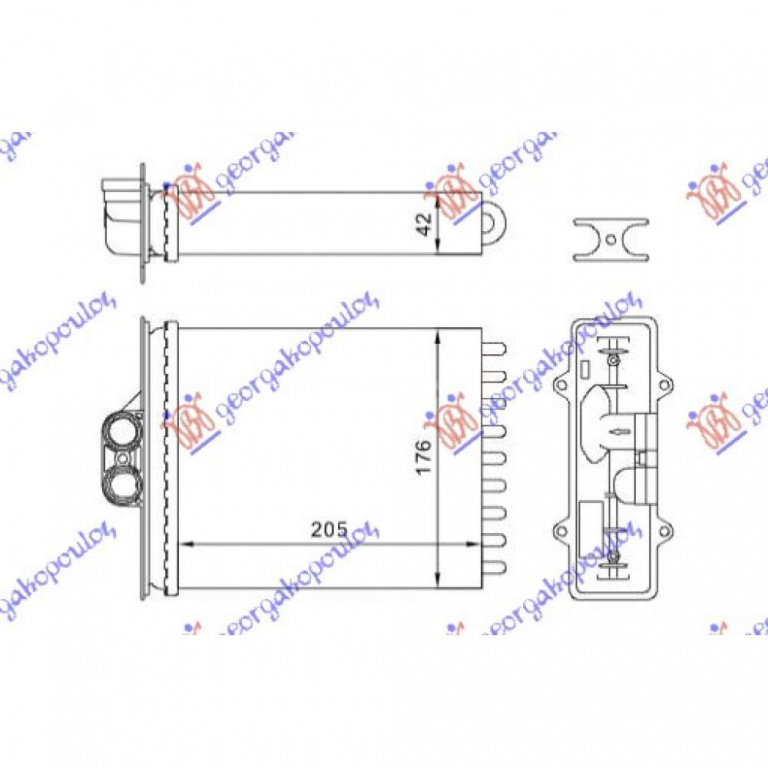 Calorifer Caldura - Saab 9.5 1998 , 1618049