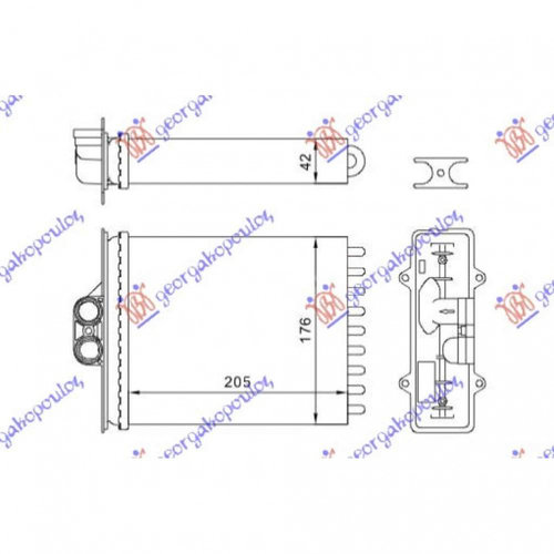 Calorifer Caldura - Saab 9.5 1998 , 1618049