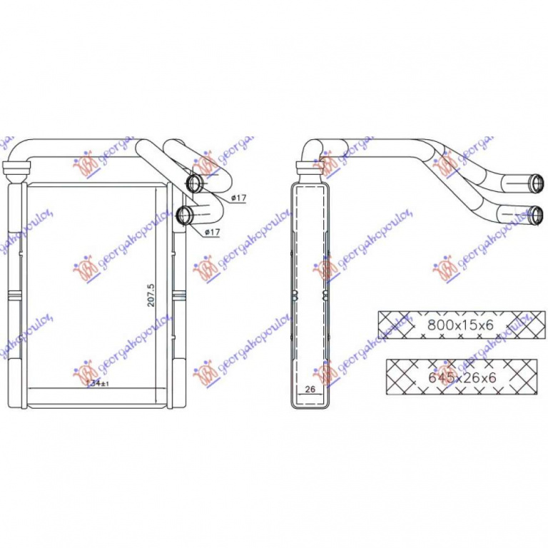 Calorifer Caldura - Seat Exeo2009 2010 , 8e1820031