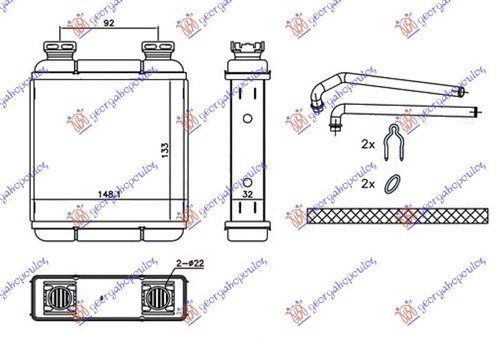 Calorifer Caldura - Smart Fortwo 2007 , 4518350101