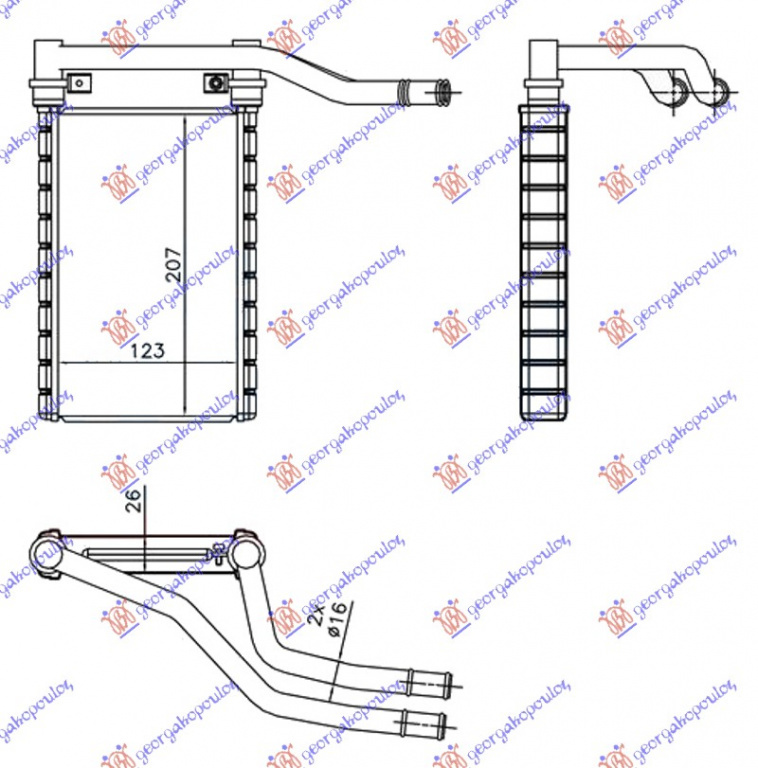 Calorifer Caldura - Suzuki Swift H/B 2006 , 71743143