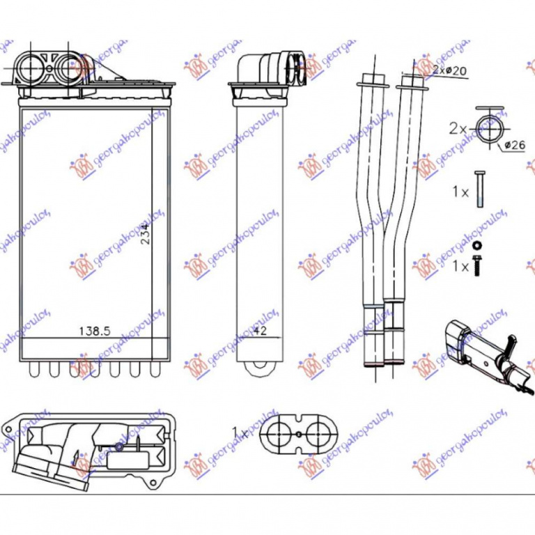 Calorifer Caldura - Toyota Aygo 2006 , 6448p2