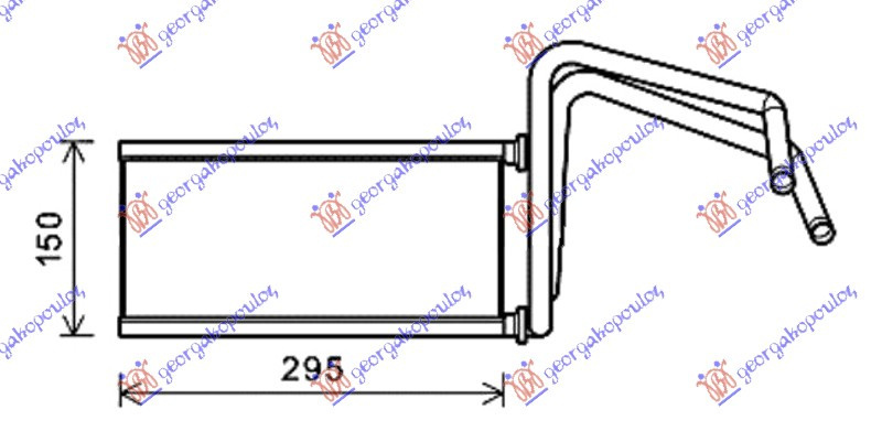 Calorifer Caldura - Toyota Land Cruiser Prado 120 (J12) 2002 , 8710735100