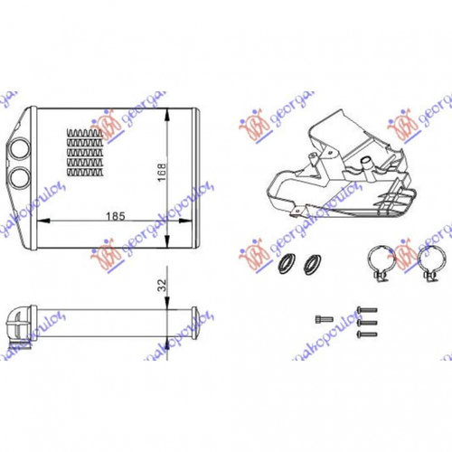 Calorifer Caldura - Toyota Urban Cruiser 2009 , 8710752060