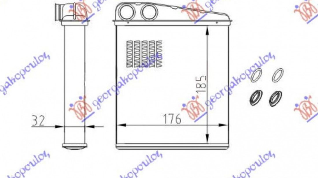 Calorifer Caldura - Vw Golf Plus 2004 , 1k0819031a