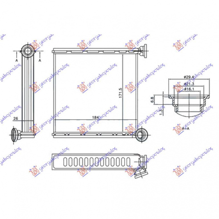 Calorifer Caldura - Vw Golf Vii Variant (Bv5) 2017 , 5q0819031