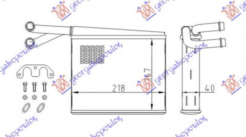 Calorifer Caldura - Vw Lt 1998 , 2d0819031