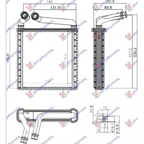 Calorifer Caldura - Vw Tiguan 2011 , 3c0819031