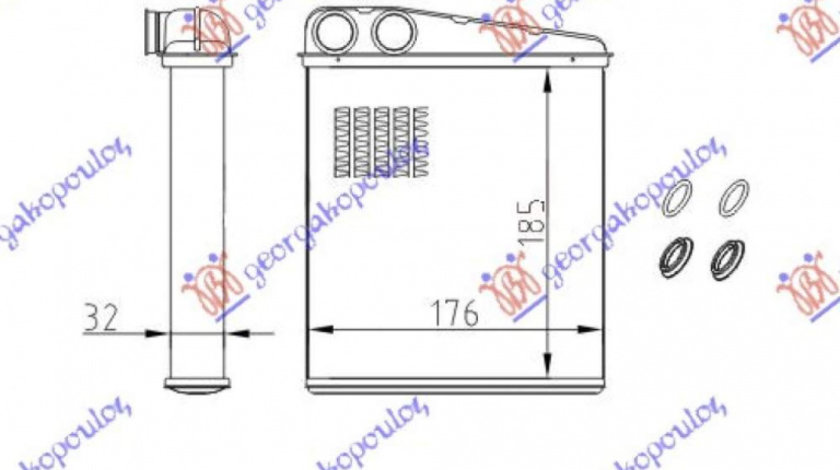 Calorifer Caldura - Vw Transporter (T4) 1997 , 701819031?