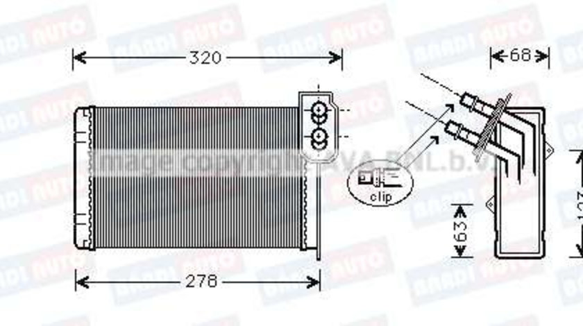 Calorifer incalzire habitaclu BA0813000074 renault kangoo express ⭐⭐⭐⭐⭐