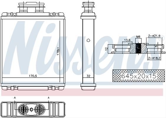 Calorifer Nissens Audi 73997