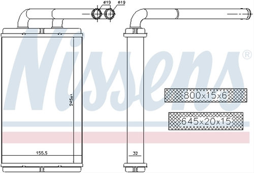 Calorifer Nissens Gmc 73676