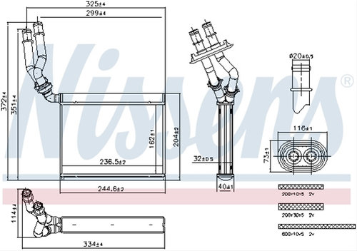 Calorifer Nissens Vw 707299