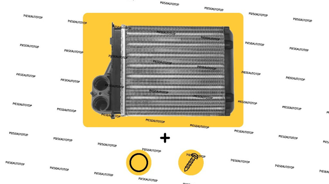 Calorifer Radiator incalzire habitaclu Dacia Sandero 2008-2012 NOU 6001547484 (12 ELEMENTI)