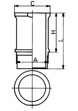 Camasa cilindru PEUGEOT 307 Estate (3E) (2002 - 2016) KOLBENSCHMIDT 89584110 piesa NOUA