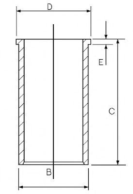 Camasa cilindru VW LT II platou / sasiu (2DC, 2DF, 2DG, 2DL, 2DM) (1996 - 2006) GOETZE ENGINE 14-020...