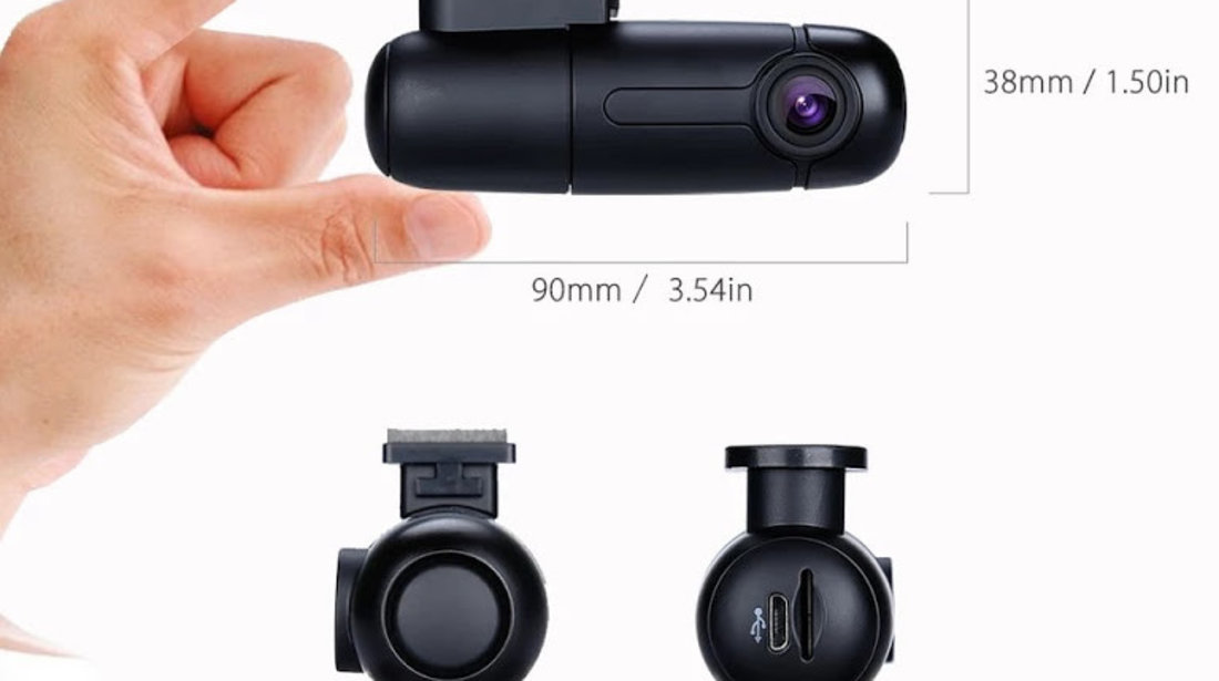 Camera auto BlueSkySea B1W DVR, 1080p 30fps, WiFi, senzor Sony IMX323, condensator