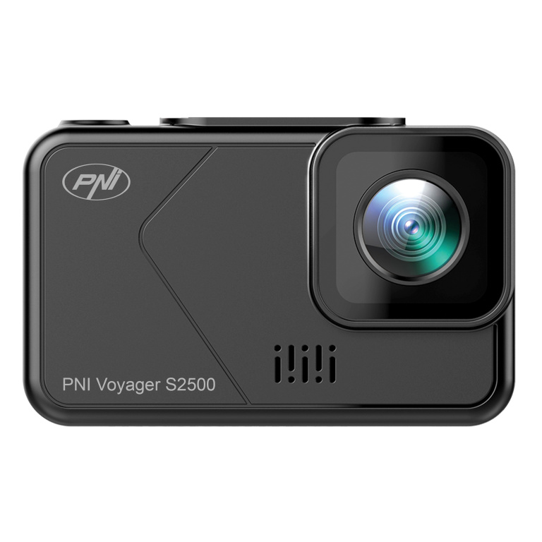 Camera auto DVR PNI Voyager S2500 WiFi, 4K UHD, ecran 2 inch, inregistrare ciclica, monitorizare parcare, detectie miscare, inregistrare video si audio, alimentare 12V/24V PNI-S2500