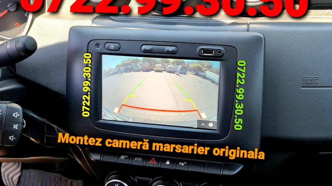 Camera Auto Reverse Marsarier DACIA LOGAN DUSTER SANDERO DOKKER LODGY + MONTAJ Activare