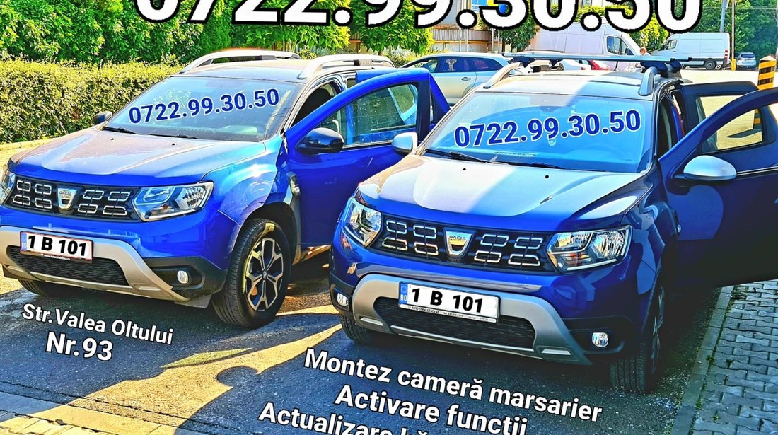 Camera Auto Reverse Marsarier DACIA LOGAN DUSTER SANDERO DOKKER LODGY + MONTAJ Activare