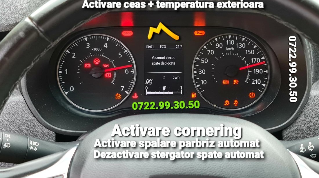 Camera Auto Reverse Marsarier DACIA LOGAN DUSTER SANDERO DOKKER LODGY + MONTAJ Activare