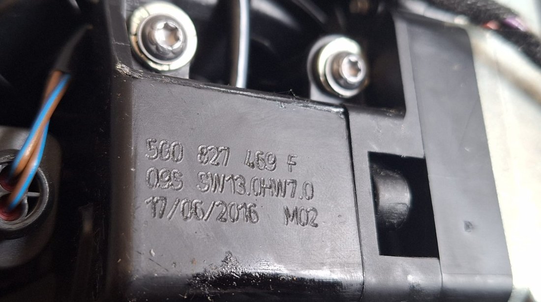 Camera marsarier cu sigla si instalatie electrica 5Q0827469F VW Golf VII 1.4 TSI MultiFuel CPVB 125