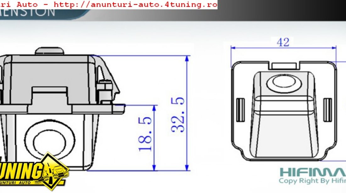 Camera Mers Inapoi Reverse Dedicata Mitsubishi Outlander Vizualizare 170 Grade