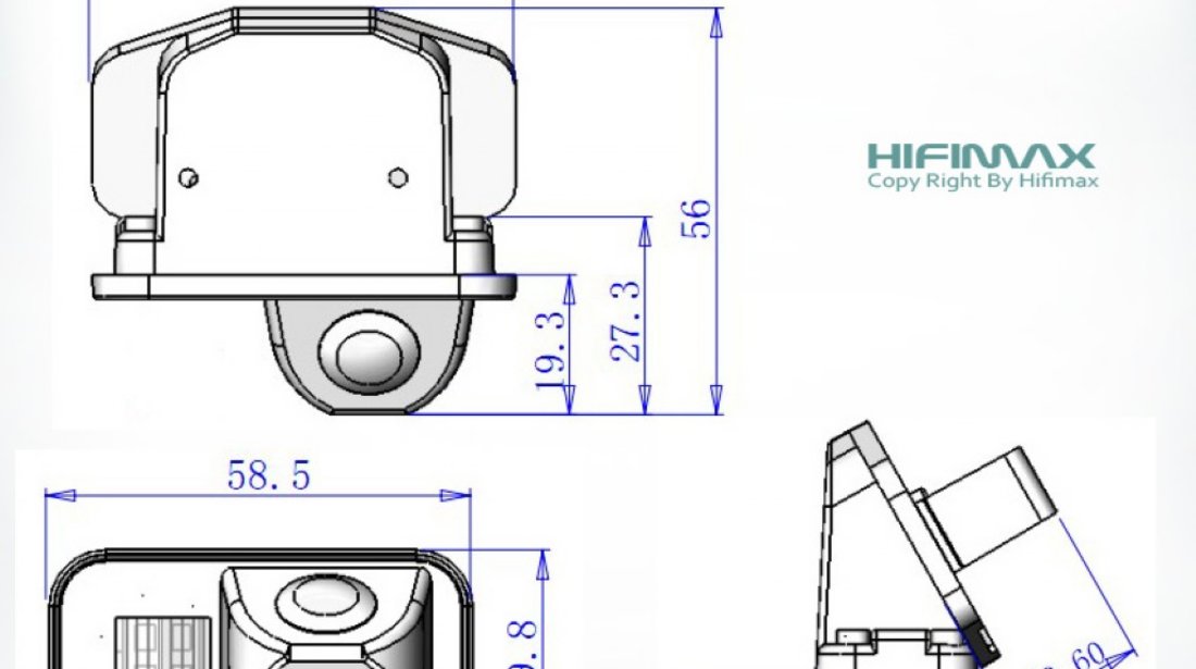 Camera Mers Inapoi REVERSE Dedicata TOYOTA COROLLA VIZUALIZARE 170 GRADE